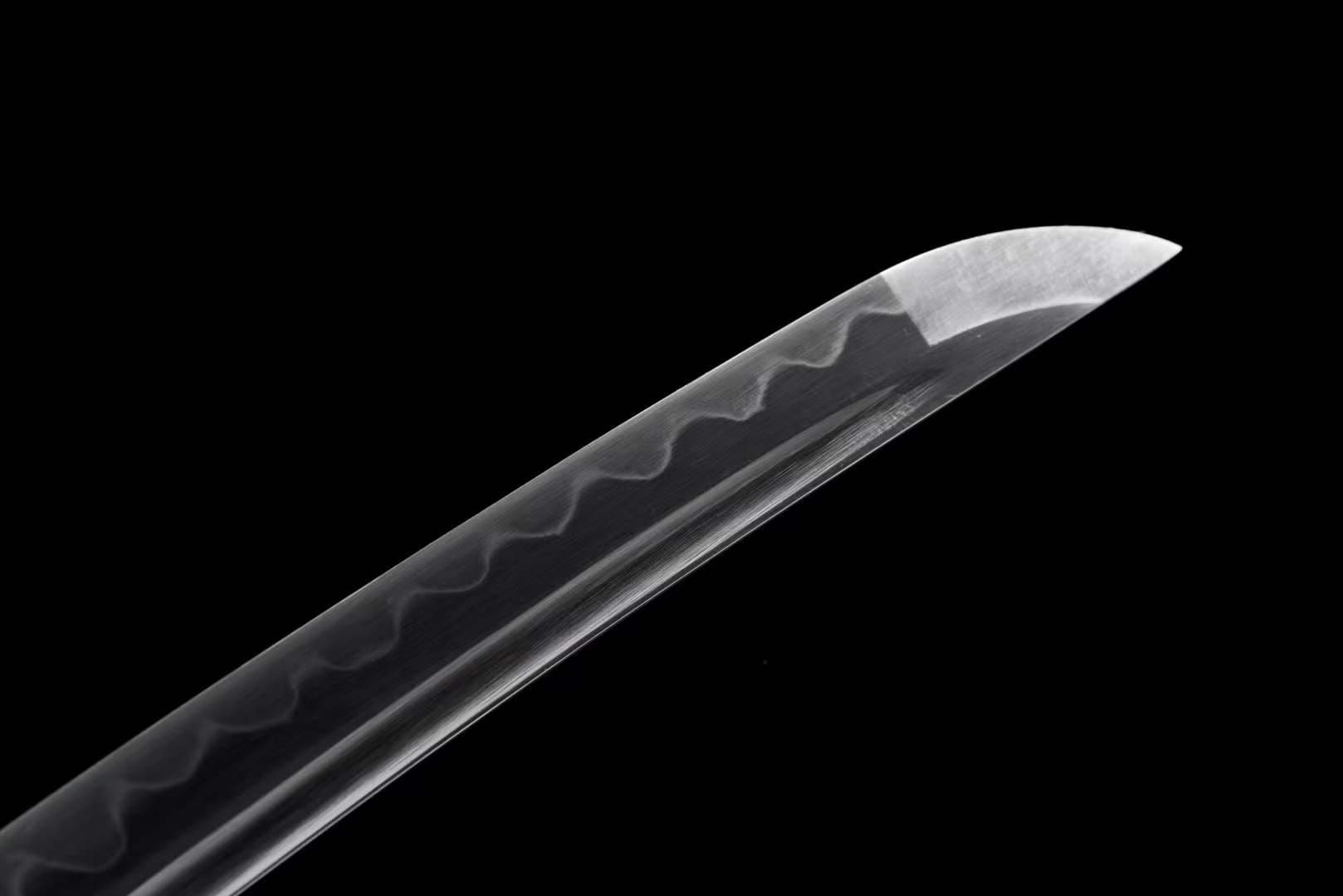 Handmade Japanese Wakizashi Begonia Short Sword T10 burned edge - Tophatter Daily Deals