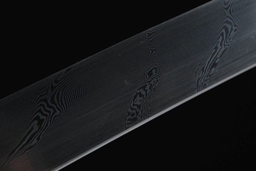 Handmade Japanese Wakizashi Black Moon Damascus Steel - Tophatter Daily Deals