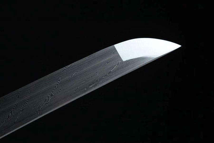 Handmade Japanese Wakizashi Black Moon Damascus Steel - Tophatter Daily Deals