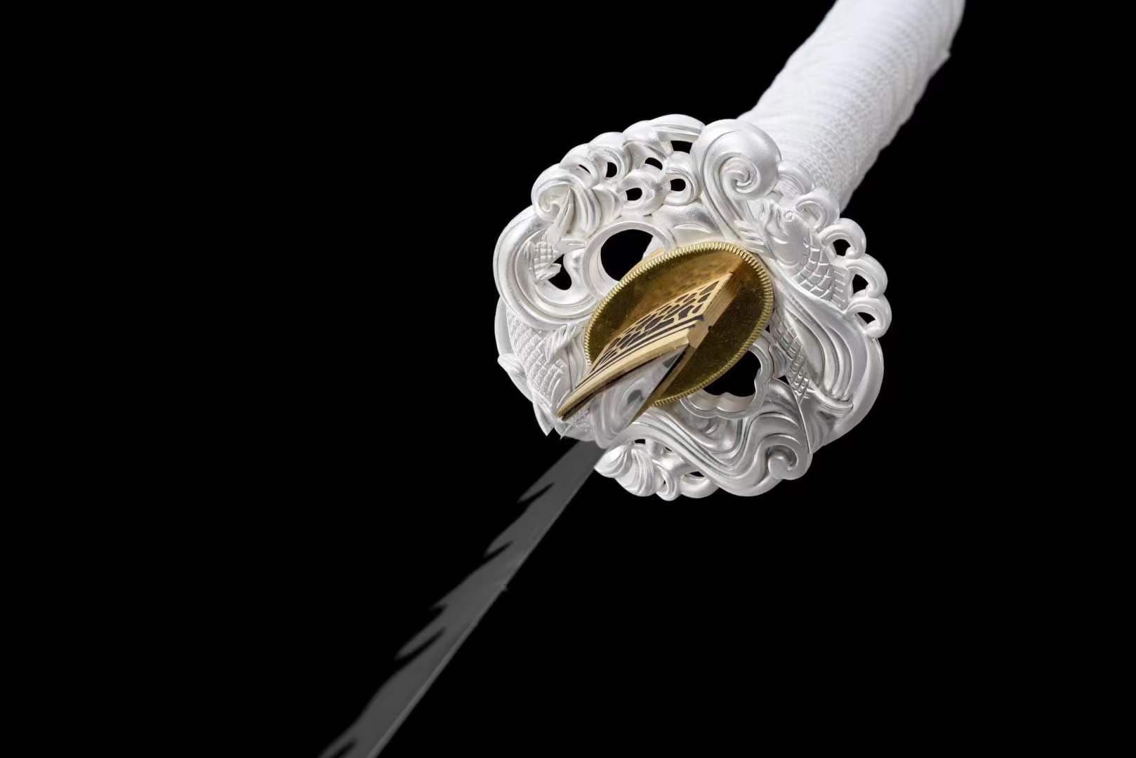 Handmade Japanese Wakizashi 魚 Short Sword Manganese Steel - Tophatter Daily Deals