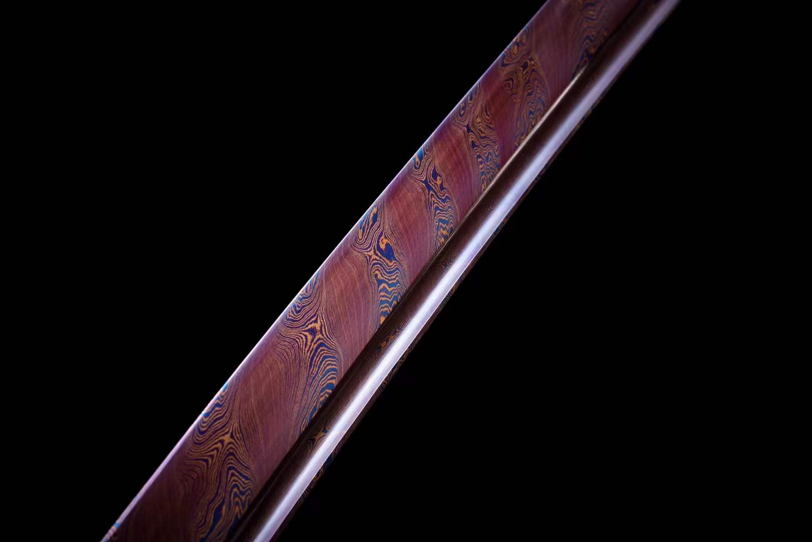 Handmade Japanese Wakizashi Vault Short Sword Damascus Steel - Tophatter Daily Deals