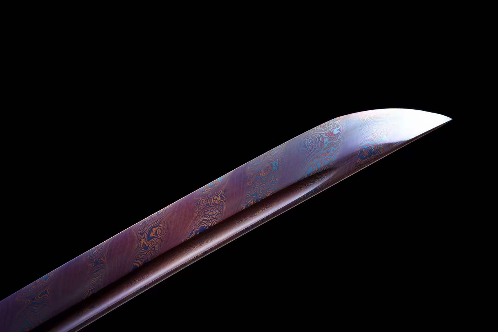 Handmade Japanese Wakizashi Vault Short Sword Damascus Steel - Tophatter Daily Deals