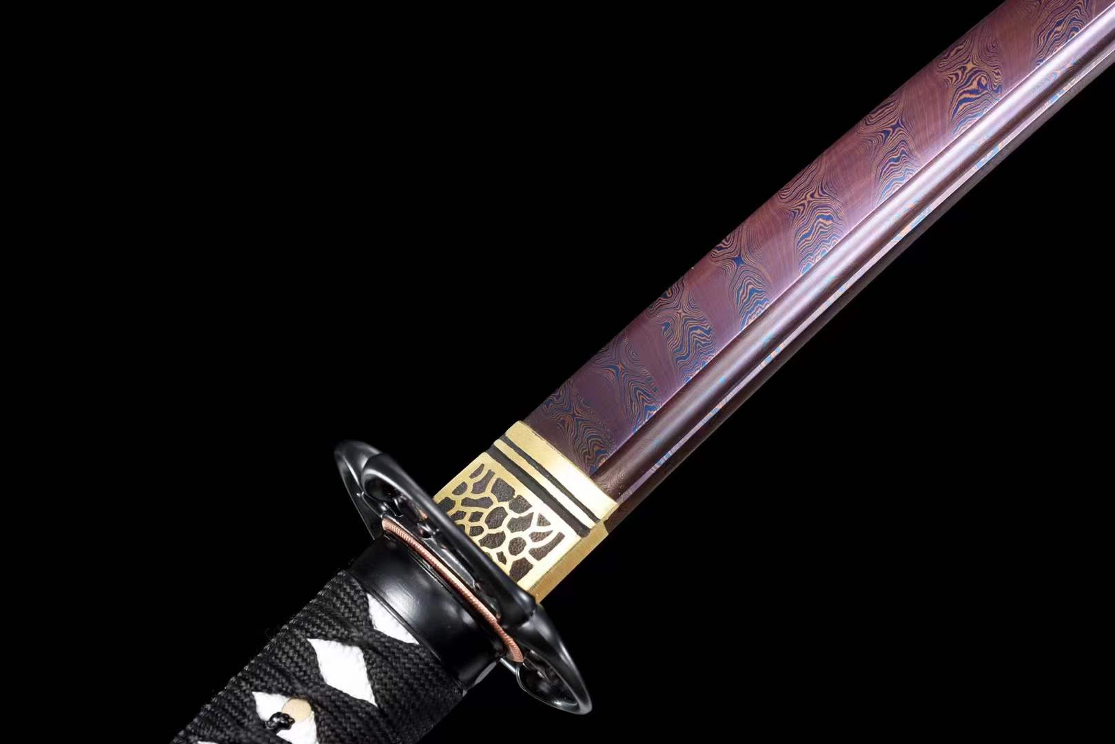 Handmade Japanese Wakizashi Vault Short Sword Damascus Steel - Tophatter Daily Deals