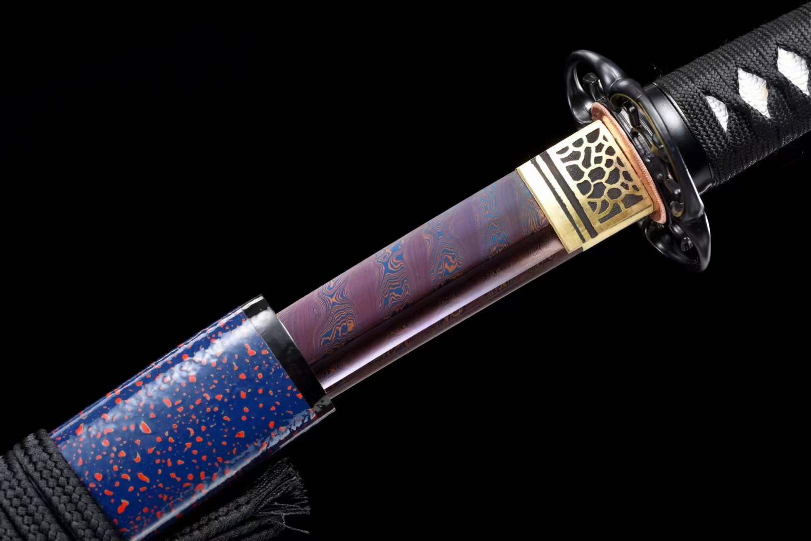 Handmade Japanese Wakizashi Vault Short Sword Damascus Steel - Tophatter Daily Deals