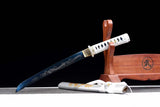 Handmade Japanese Wakizashi White Dragon Chant Short Sword Blue Blade - Tophatter Daily Deals