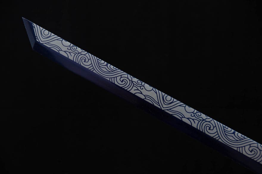 Handmade Kirin High Manganese Steel Chinese Sword With White Scabbard - Tophatter Daily Deals