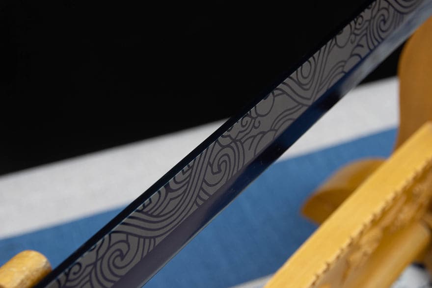 Handmade Kirin High Manganese Steel Chinese Sword With White Scabbard - Tophatter Daily Deals