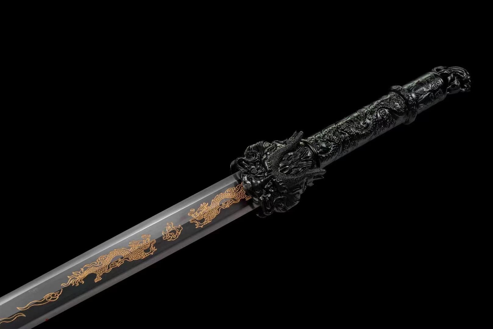 Handmade Manganese Steel Dragon King Chinese Sword - Tophatter Daily Deals