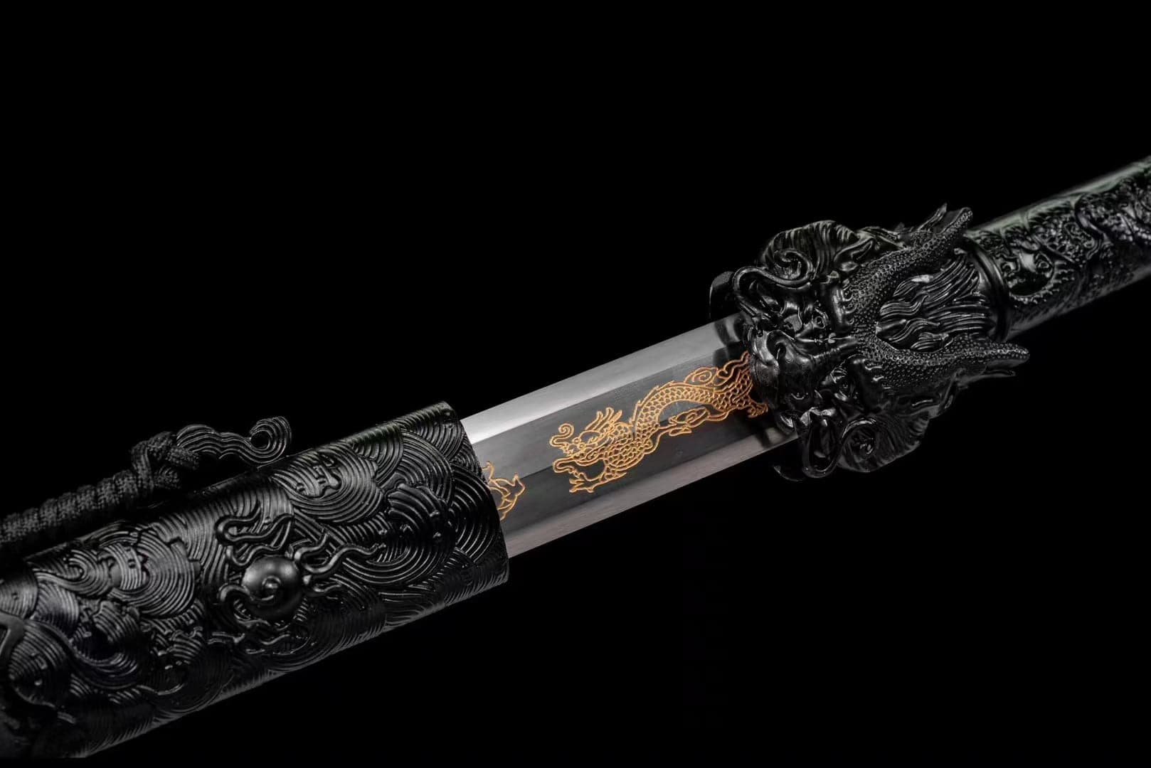 Handmade Manganese Steel Dragon King Chinese Sword - Tophatter Daily Deals