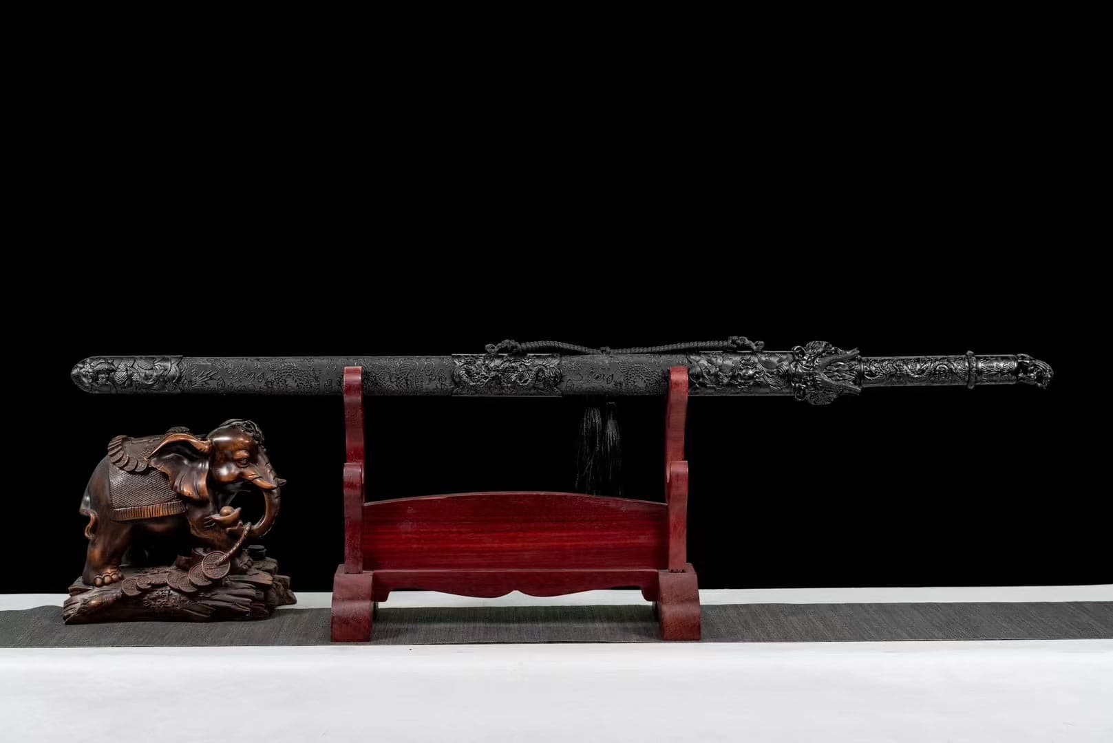Handmade Manganese Steel Dragon King Chinese Sword - Tophatter Daily Deals