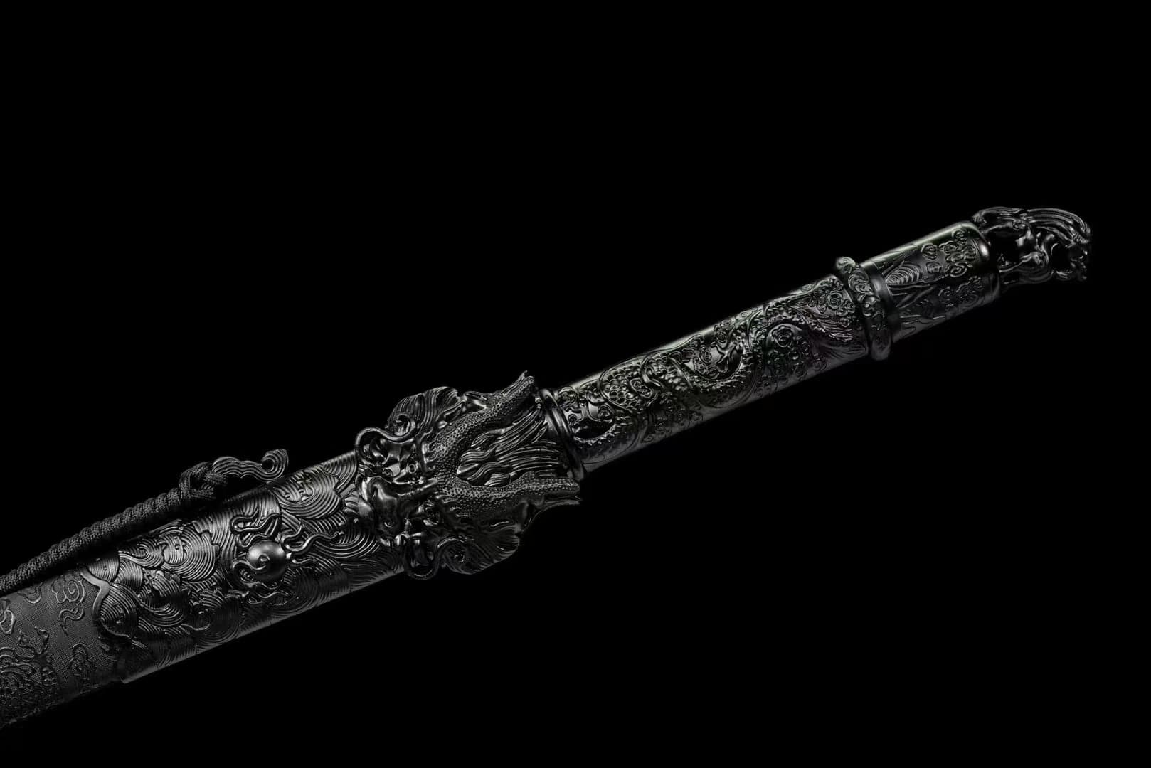 Handmade Manganese Steel Dragon King Chinese Sword - Tophatter Daily Deals