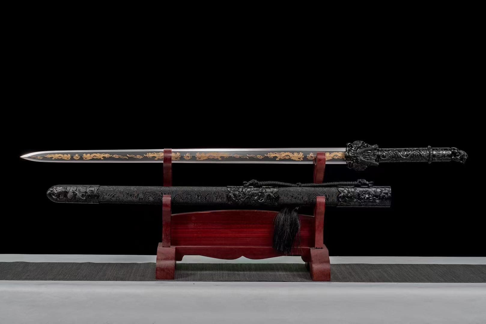 Handmade Manganese Steel Dragon King Chinese Sword - Tophatter Daily Deals