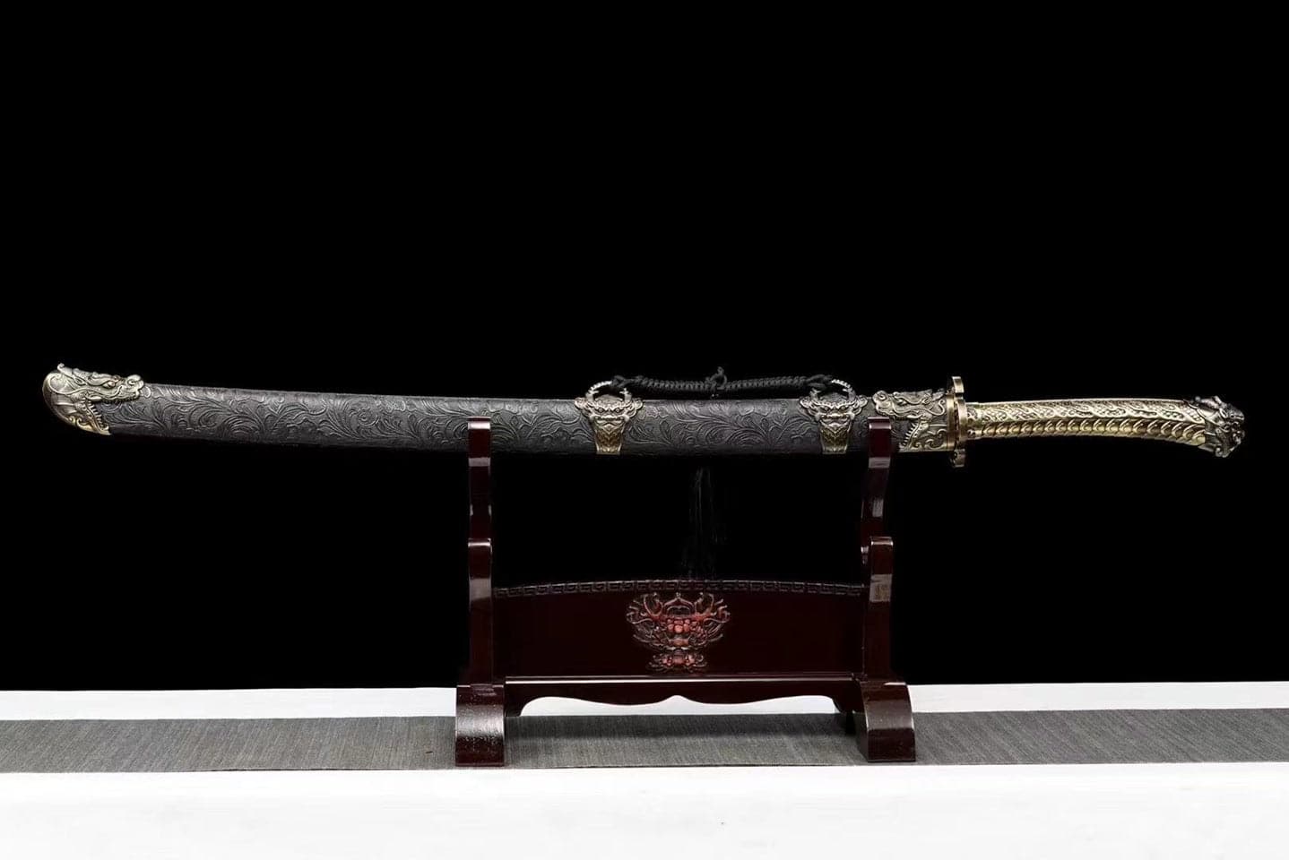 Handmade One Body Yellow Dragon Baked gold blades - Tophatter Daily Deals