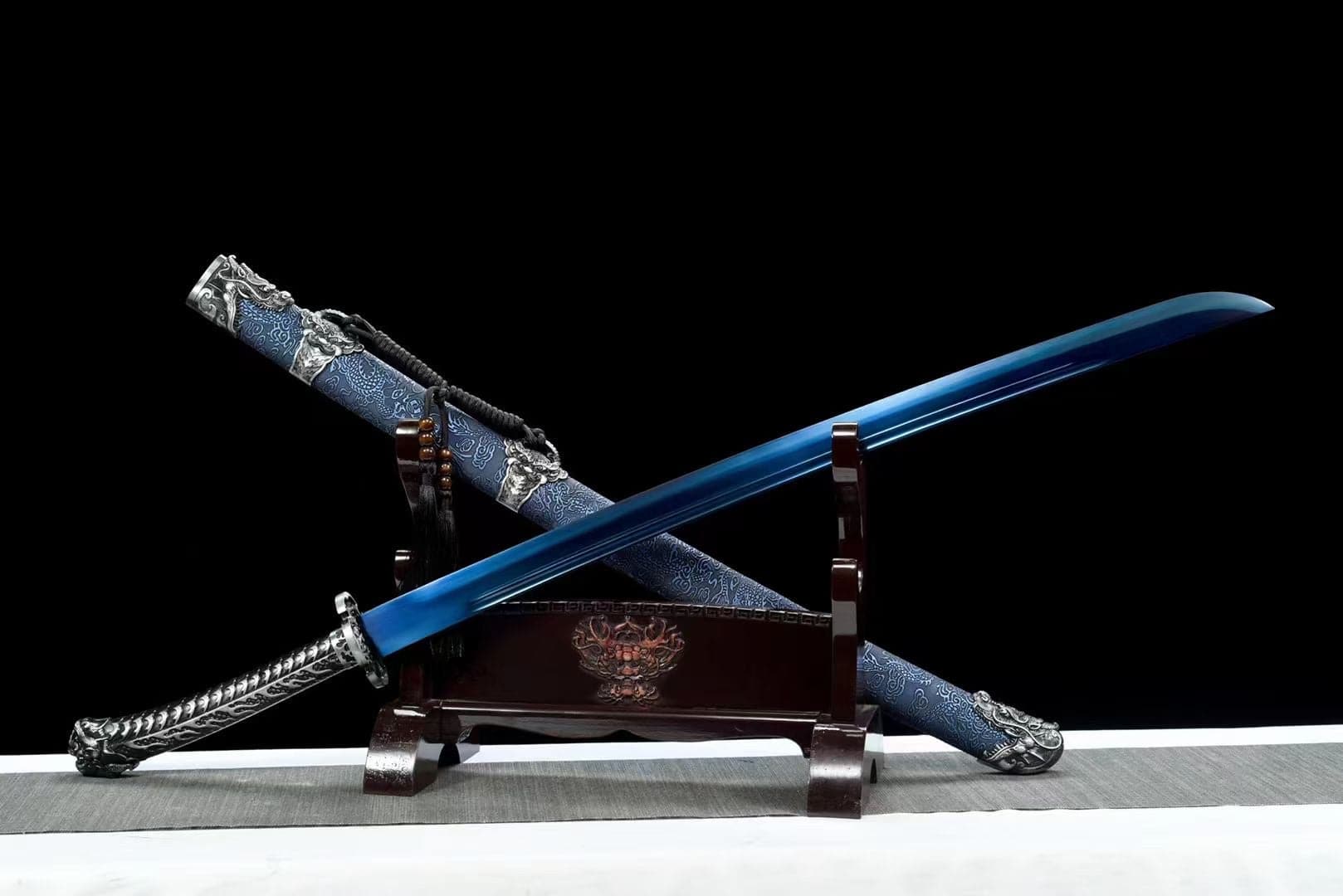 Handmade One Body Yellow Dragon Baked gold blades - Tophatter Daily Deals