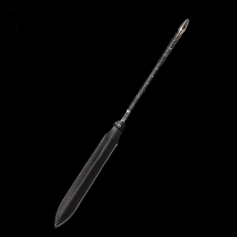 Handmade Three-edged Pattern Steel One-piece forging - Tophatter Daily Deals