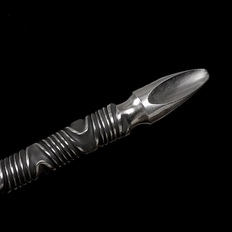 Handmade Three-edged Pattern Steel One-piece forging - Tophatter Daily Deals