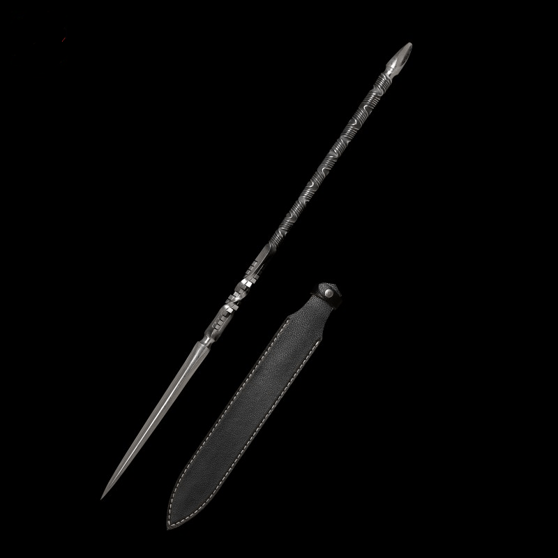 Handmade Three-edged Pattern Steel One-piece forging - Tophatter Daily Deals