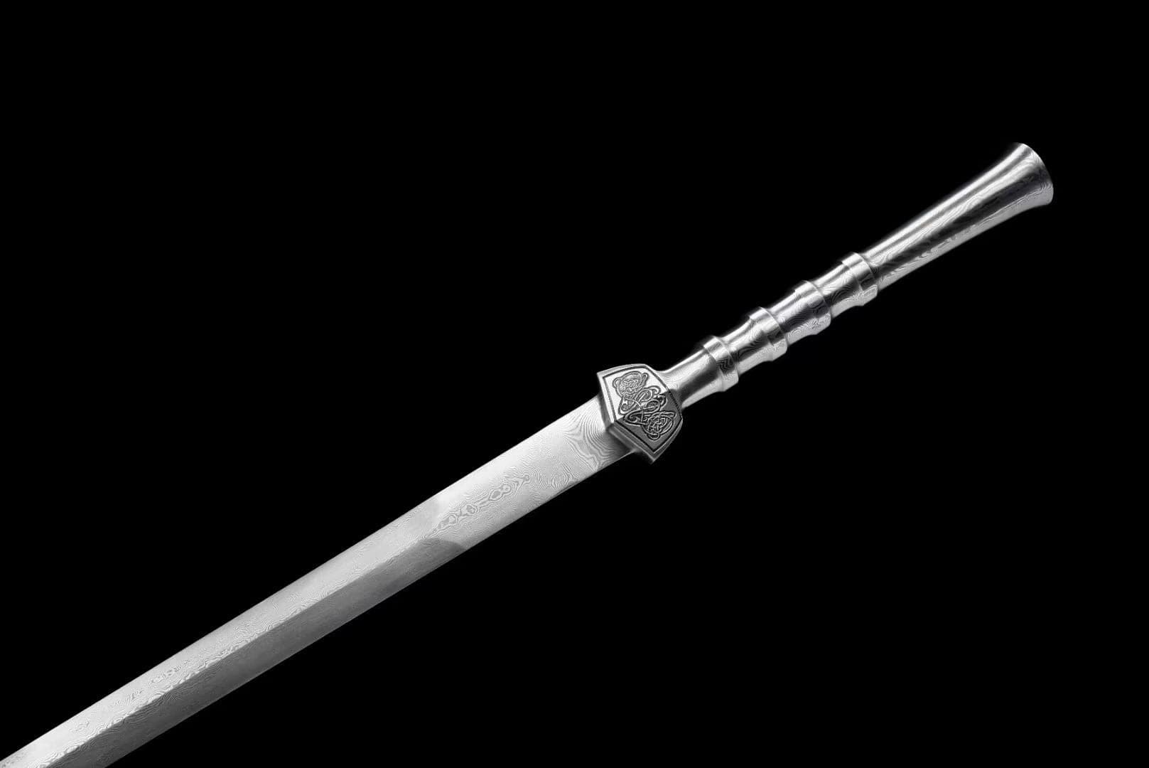 Handmade Phantom Sword Damascus Steel One-piece forging - Tophatter Daily Deals