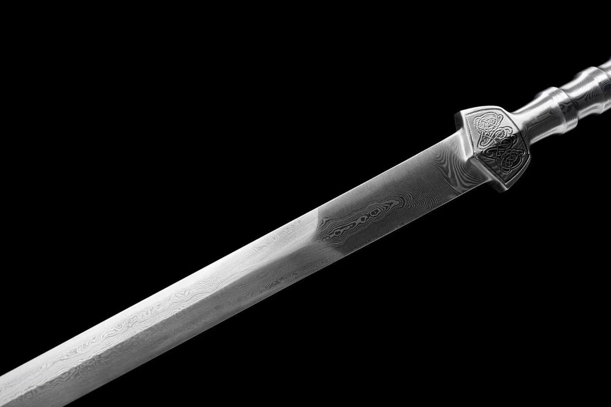 Handmade Phantom Sword Damascus Steel One-piece forging - Tophatter Daily Deals