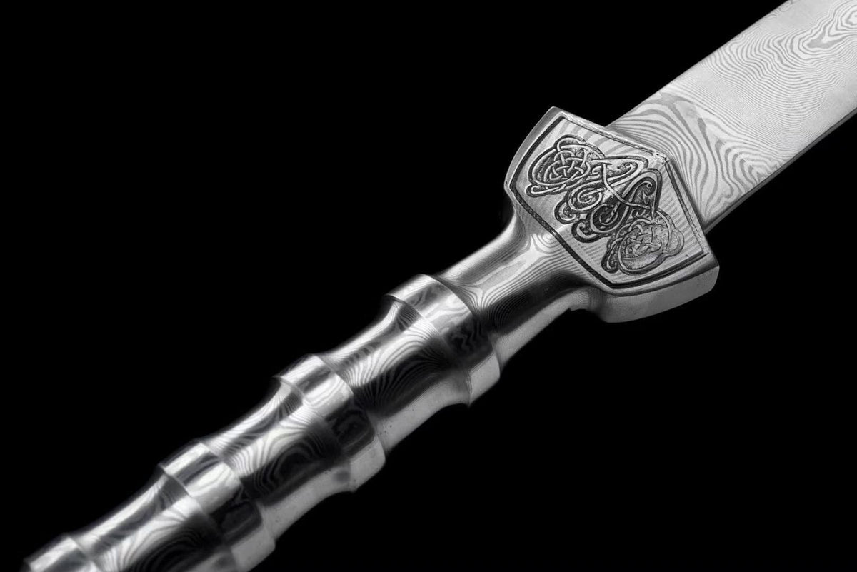 Handmade Phantom Sword Damascus Steel One-piece forging - Tophatter Daily Deals