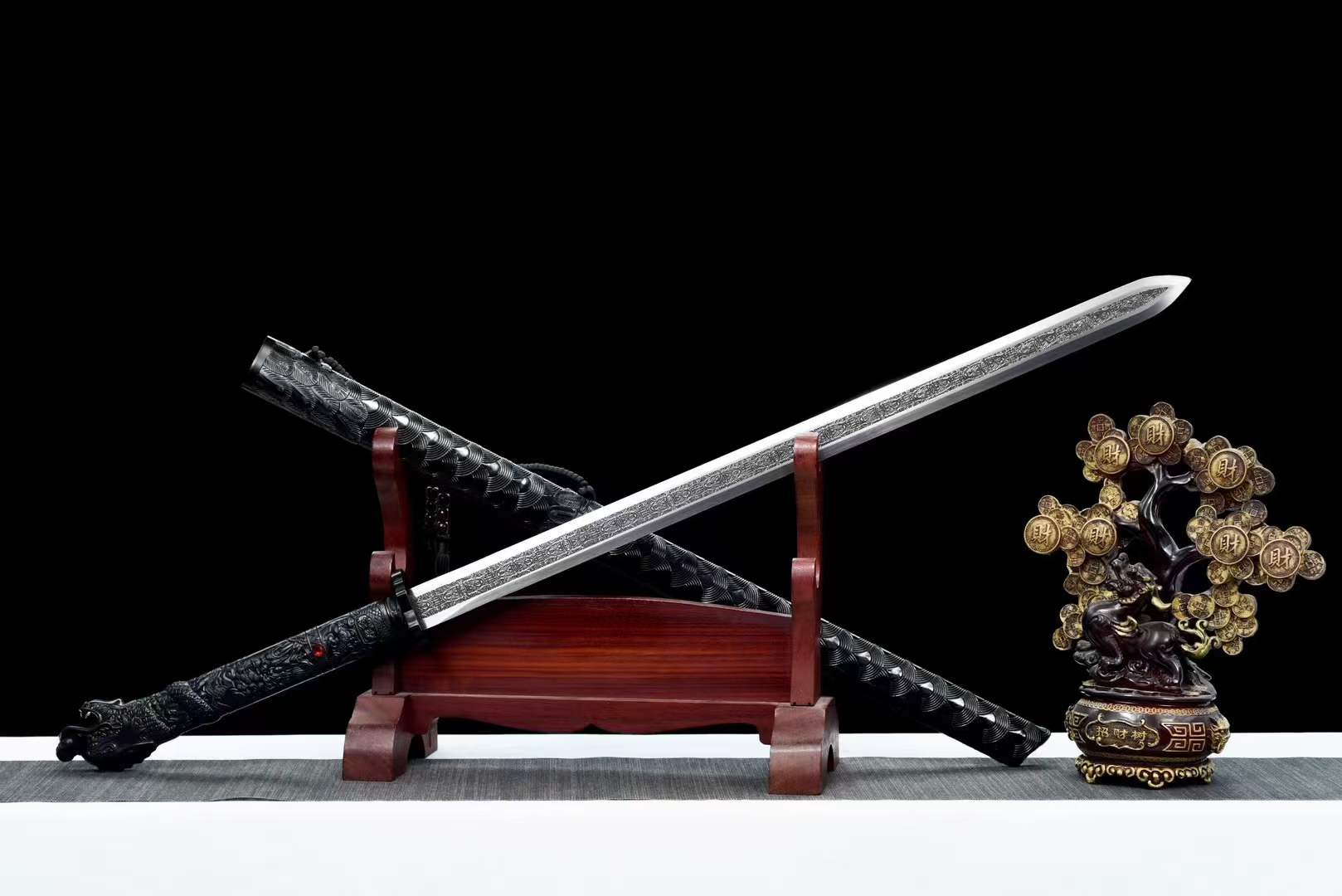 Handmade Phoenix Feather War Sword Chinese Sword - Tophatter Daily Deals