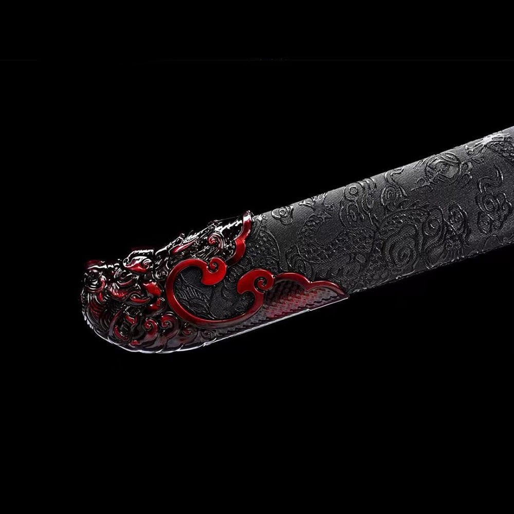 Handmade Red Blood Chinese Sword - Tophatter Daily Deals