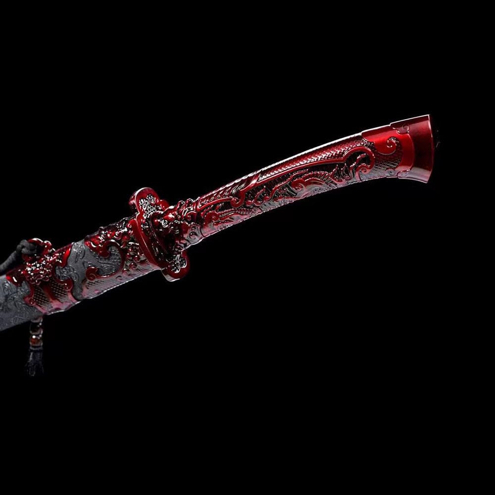 Handmade Red Blood Chinese Sword - Tophatter Daily Deals