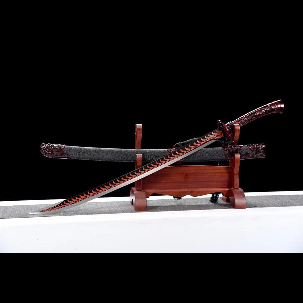 Handmade Red Blood Chinese Sword - Tophatter Daily Deals