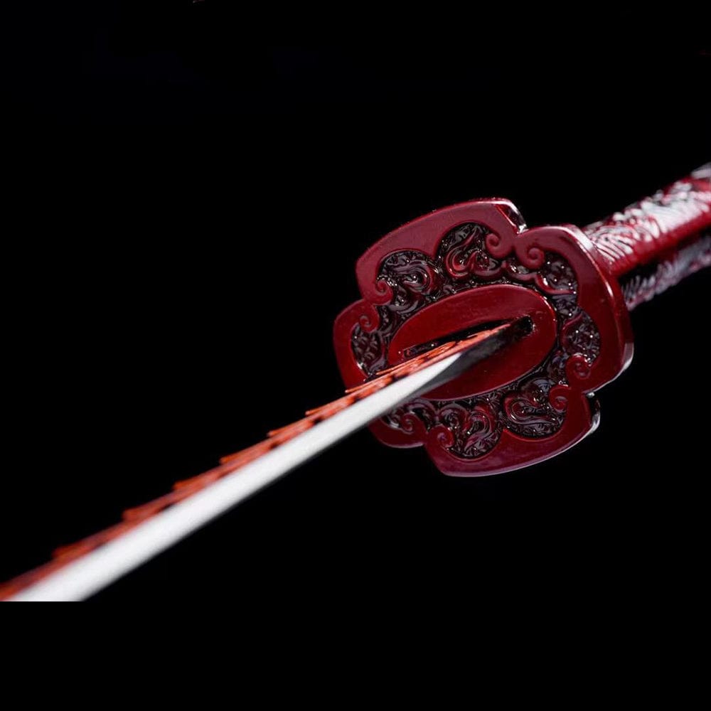 Handmade Red Blood Chinese Sword - Tophatter Daily Deals