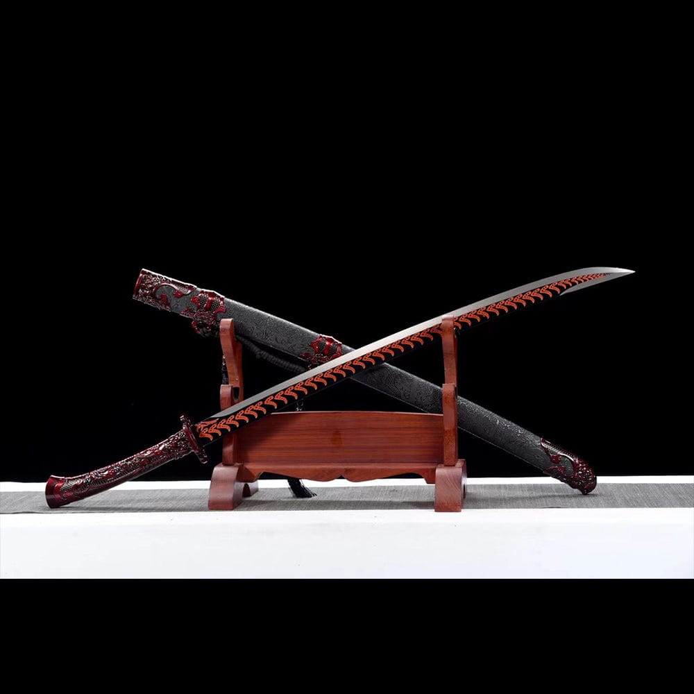 Handmade Red Blood Chinese Sword - Tophatter Daily Deals