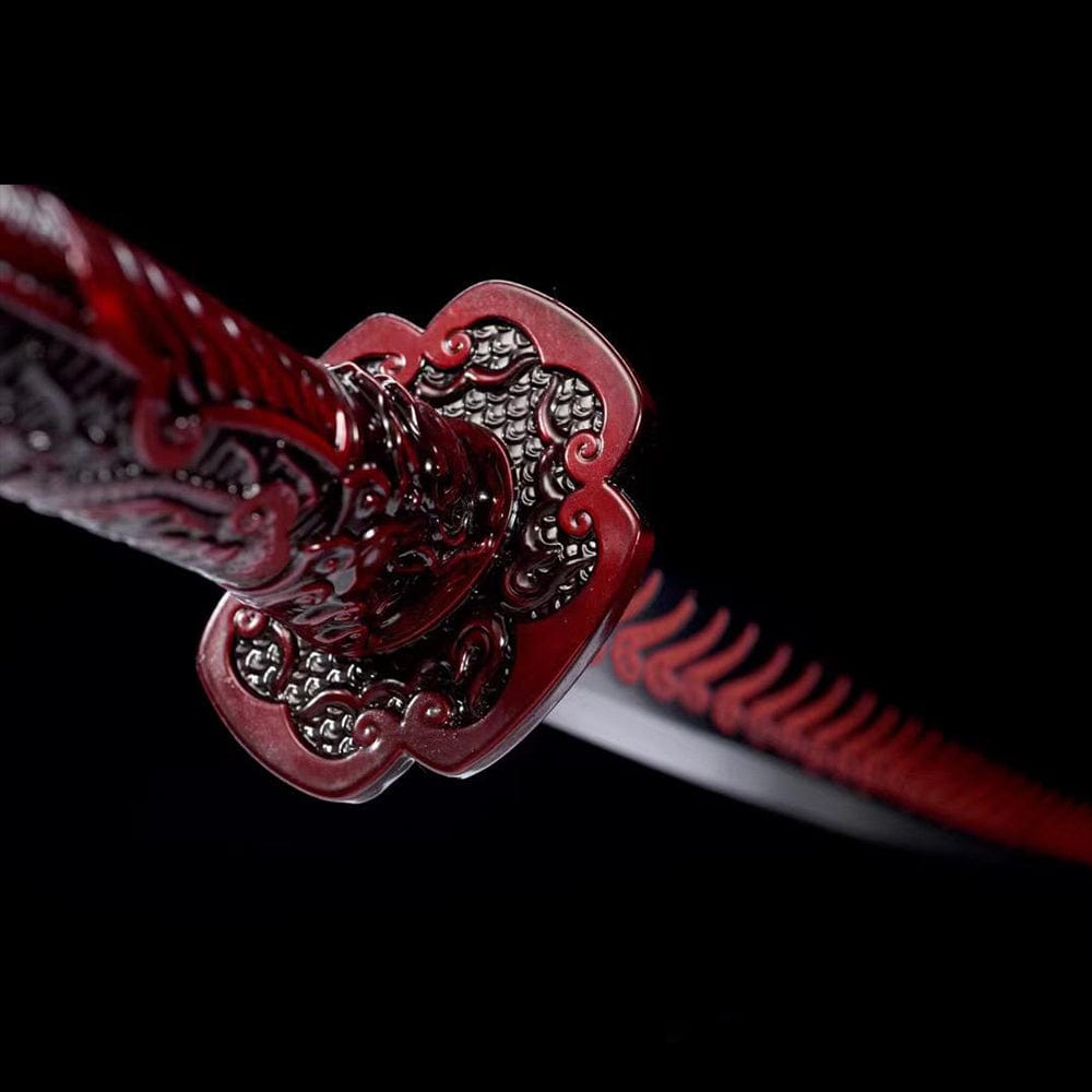 Handmade Red Blood Chinese Sword - Tophatter Daily Deals