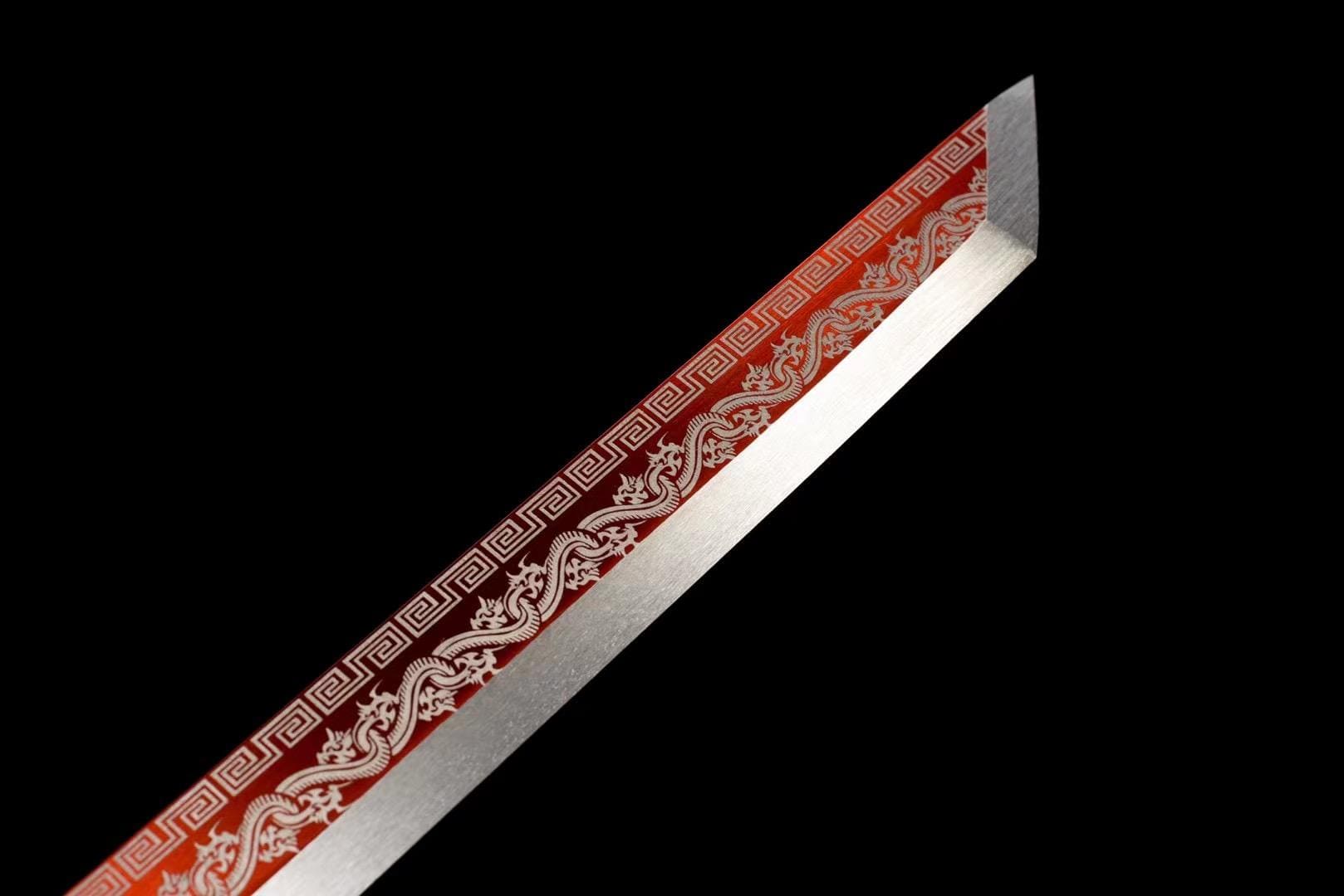 Handmade Red Flame Chinese Sword - Tophatter Daily Deals