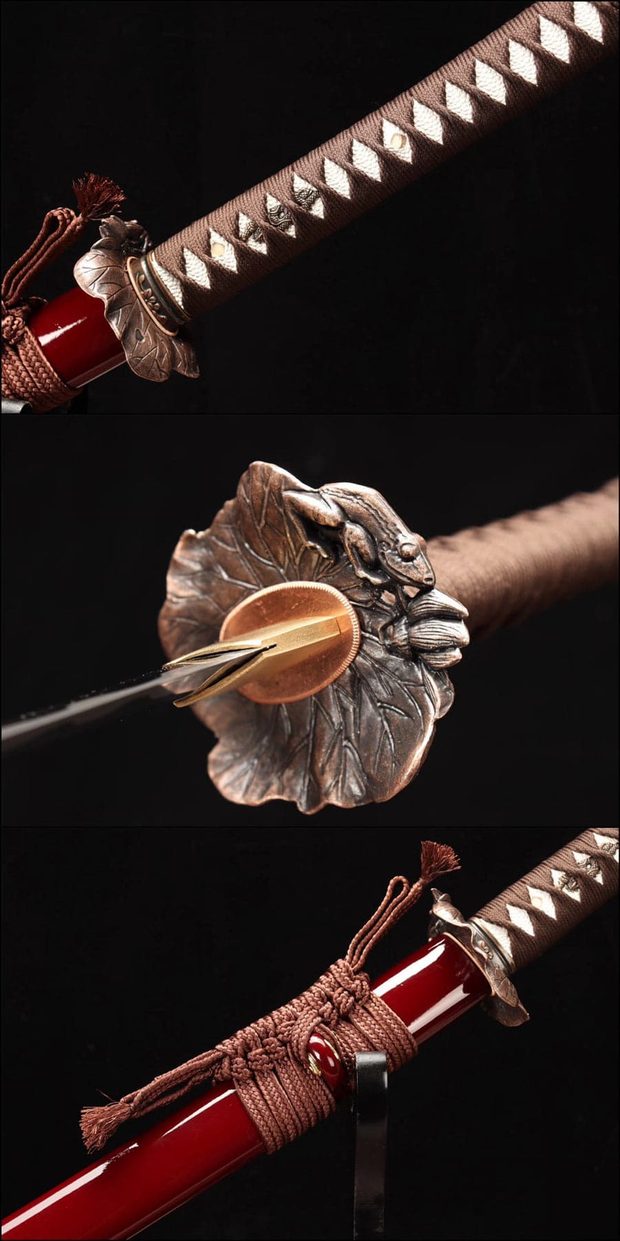 Handmade Rurouni Kenshin Reverse Blade Sword T10 Turns the soil to burn blade - Tophatter Daily Deals