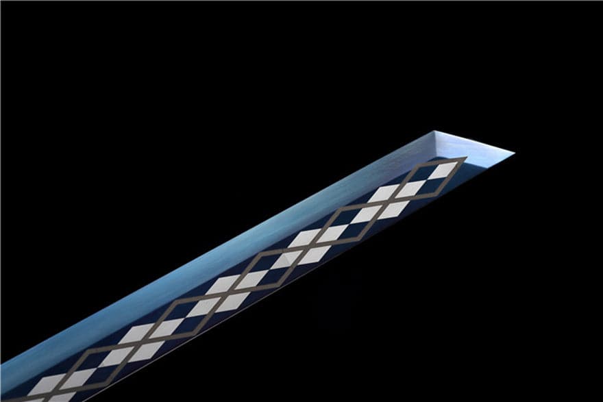 Handmade Silver Dragon High Manganese Steel Chinese Sword With Blue Blade - Tophatter Daily Deals