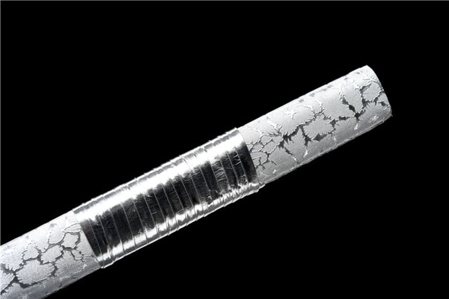 Handmade Silver Dragon High Manganese Steel Chinese Sword With Blue Blade - Tophatter Daily Deals