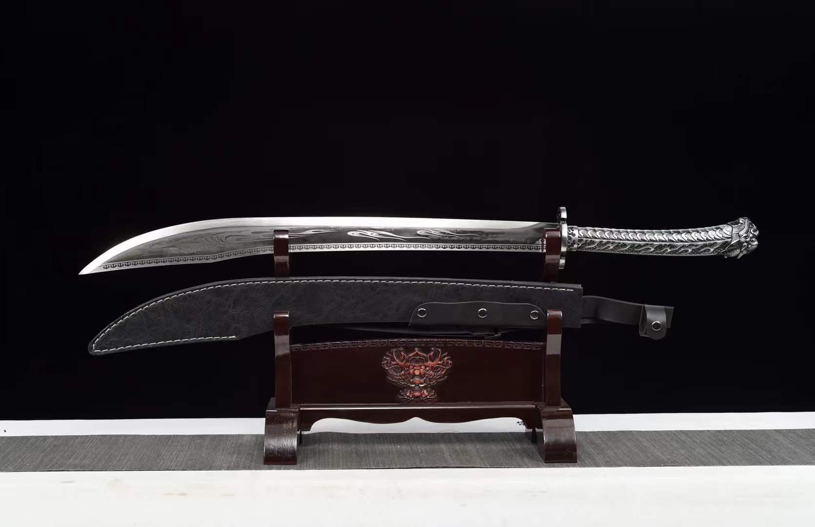 Handmade subdue tiger Manganese Steel Chinese Sword - Tophatter Daily Deals