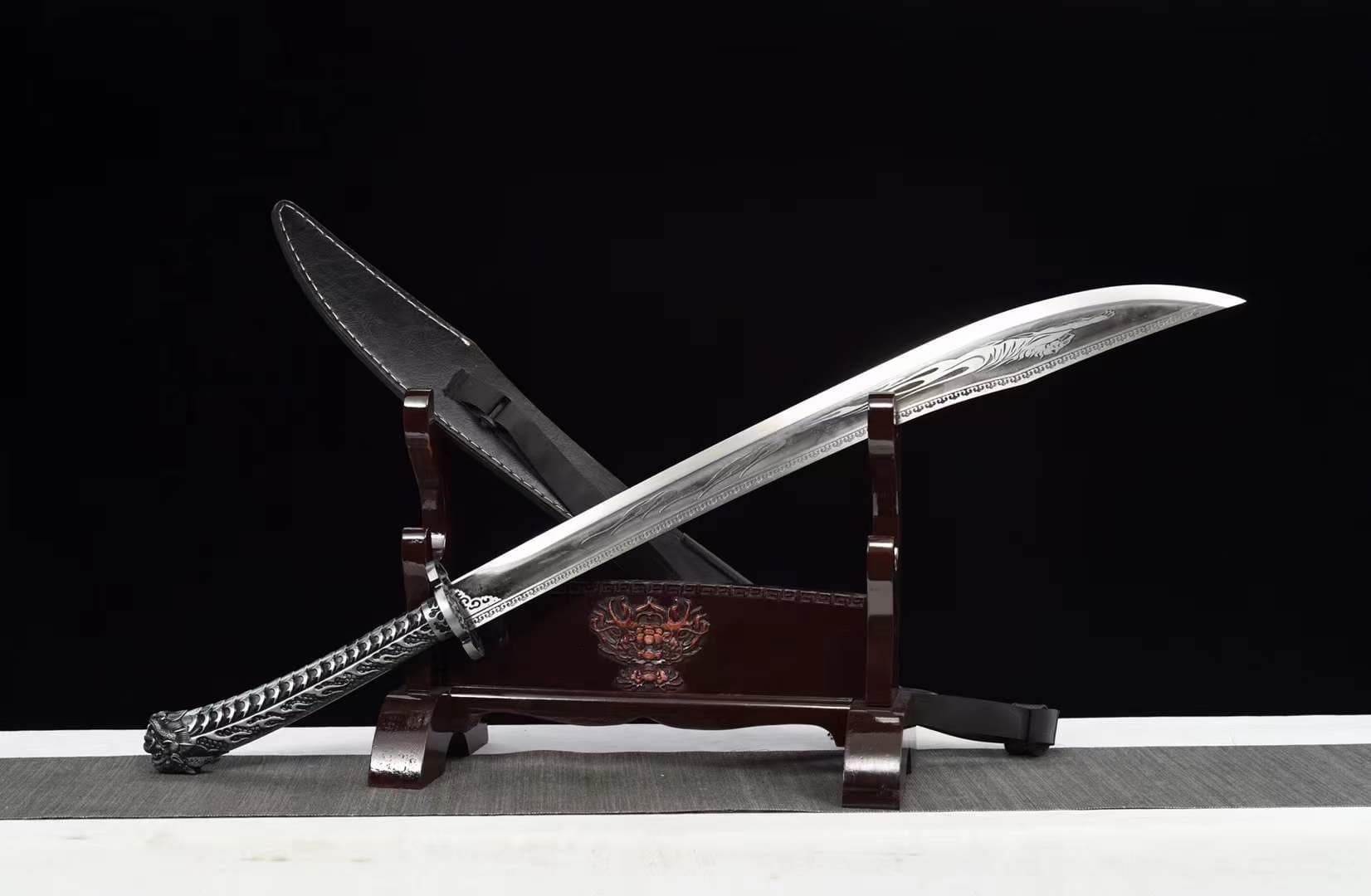 Handmade subdue tiger Manganese Steel Chinese Sword - Tophatter Daily Deals