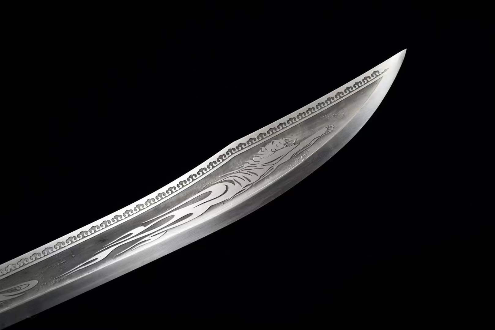 Handmade subdue tiger Manganese Steel Chinese Sword - Tophatter Daily Deals