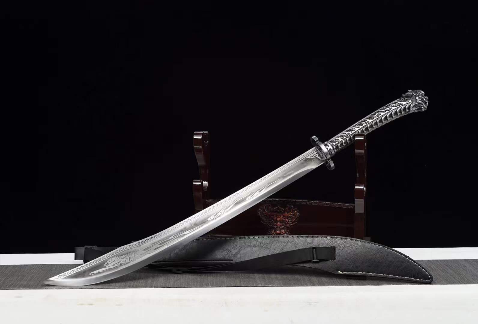 Handmade subdue tiger Manganese Steel Chinese Sword - Tophatter Daily Deals