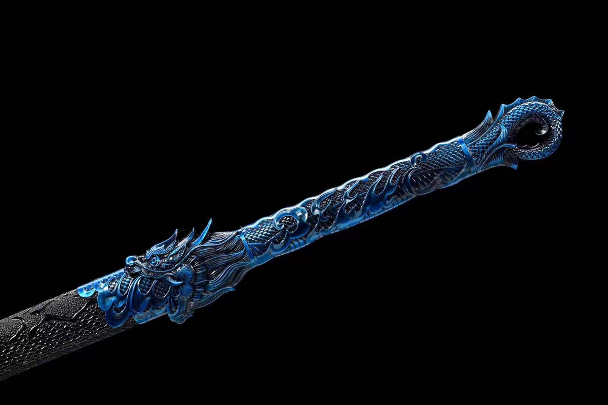 Handmade Thousand Blade Magic Dragon With Blue Blade - Tophatter Daily Deals