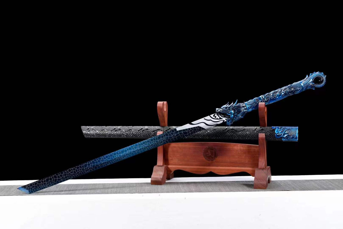 Handmade Thousand Blade Magic Dragon With Blue Blade - Tophatter Daily Deals