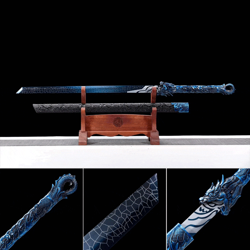 Handmade Thousand Blade Magic Dragon With Blue Blade - Tophatter Daily Deals