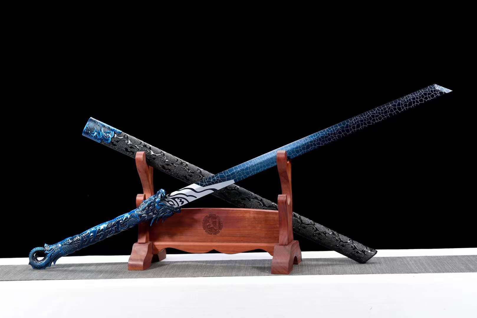 Handmade Thousand Blade Magic Dragon With Blue Blade - Tophatter Daily Deals