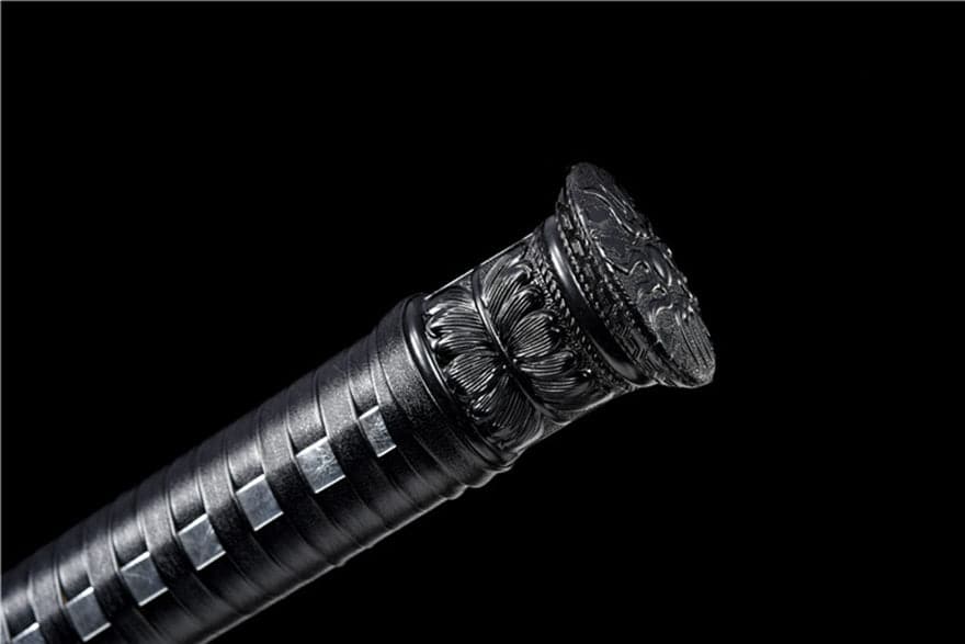 Handmade Thunder High Manganese Steel Chinese Sword With Silver Lightning Sheath - Tophatter Daily Deals