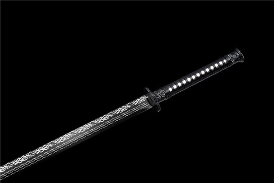 Handmade Thunder High Manganese Steel Chinese Sword With Silver Lightning Sheath - Tophatter Daily Deals