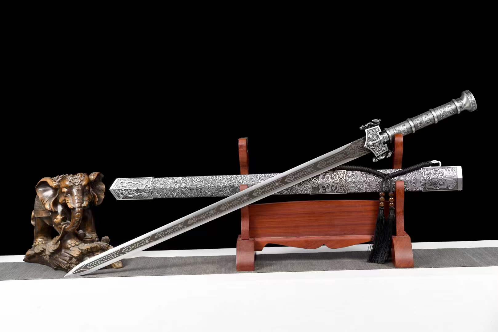 Handmade Tianchu Han Jian With One-piece forging - Tophatter Daily Deals