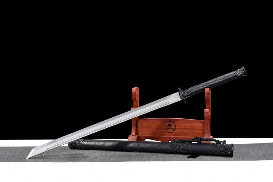 Handmade Top of all ghosts High Manganese Steel Chinese Sword With Double Slot - Tophatter Daily Deals