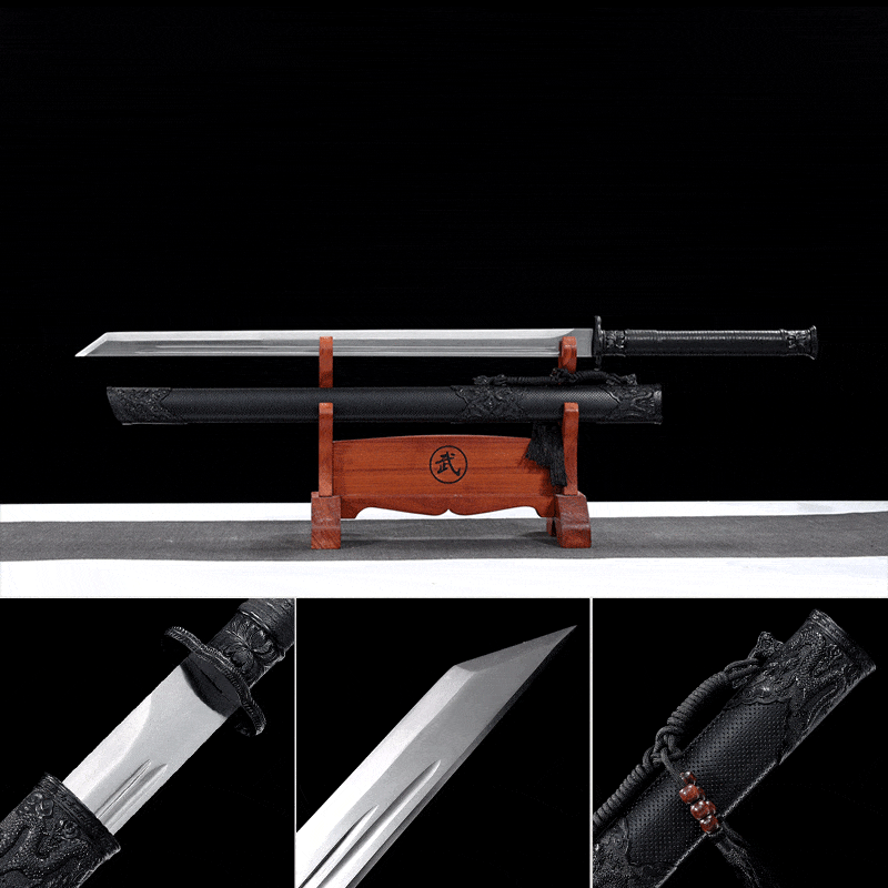 Handmade Top of all ghosts High Manganese Steel Chinese Sword With Double Slot - Tophatter Daily Deals
