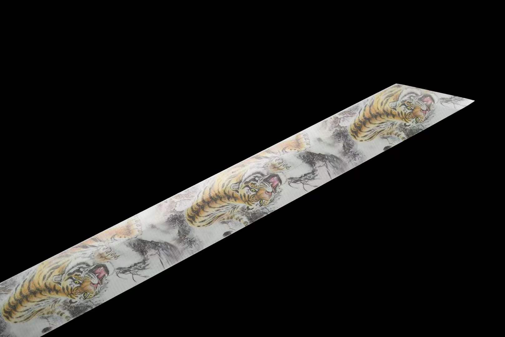 Handmade Tsunami Tiger High Manganese Steel Chinese Sword With Tiger pattern - Tophatter Daily Deals