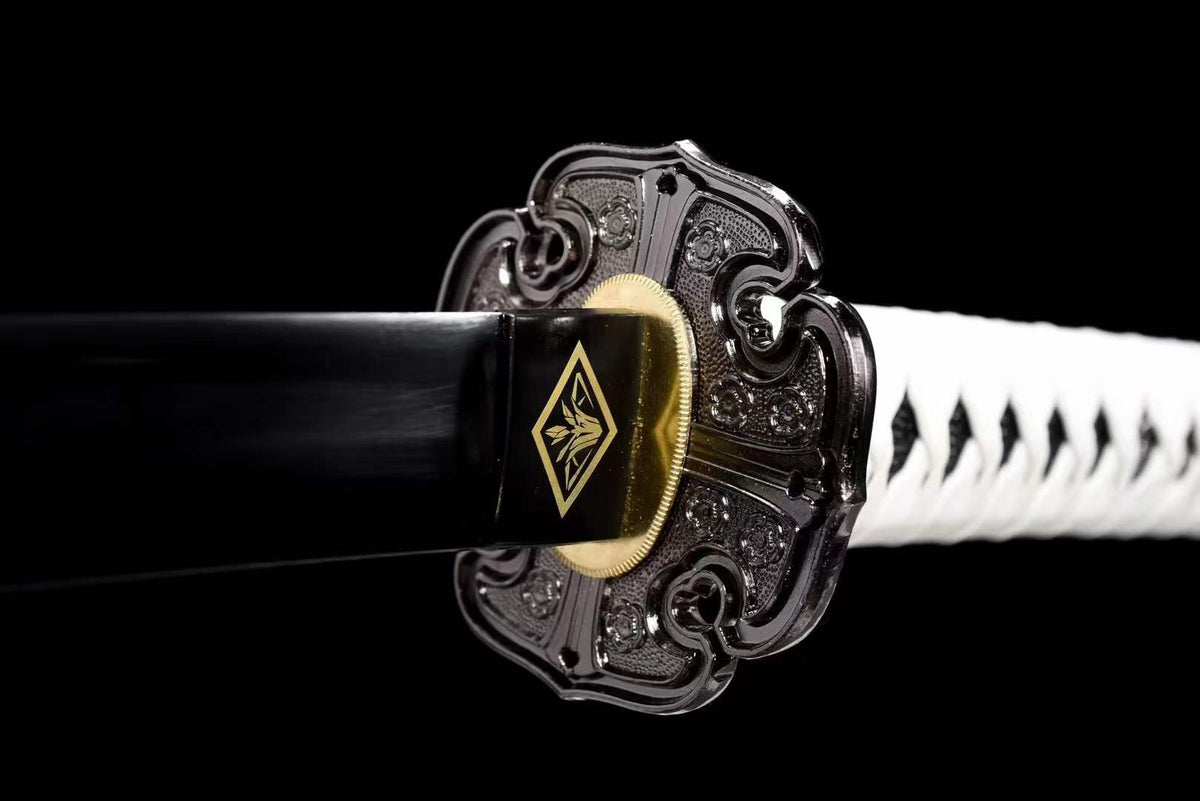 Handmade Undead Cut Katana Sword, Sekiro: Shadows Die Twice Japanese Samurai Sword, Black Manganese Steel Blades, Full Tang - Tophatter Daily Deals